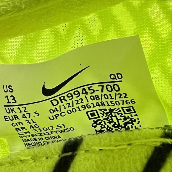 Nike Zoom Mamba V Track Spikes Shoes Volt Green Field DR9945-700 Men's Size 13 - Picture 12 of 12